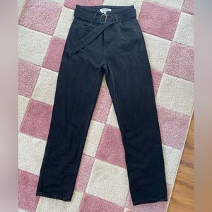 Reformation black belted jeans